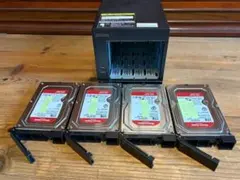 I-O DATA LAN DISK 4ベイ NAS 1TB×4台　HDL4-X4