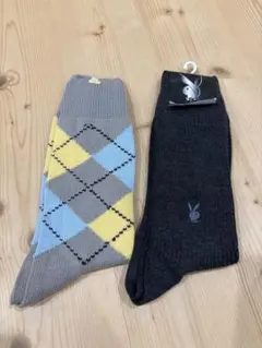 PLAYBOY アーガイル柄ソックスセット 25-26cmのサムネイル