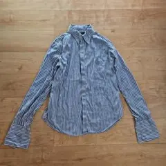 ☆RALPH LAUREN☆ブルーストライプエクストリームスリムフィットシャツ☆