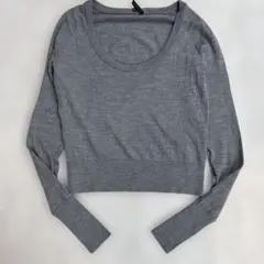 セオリー　ウール100%ニット　グレー　Mサイズ