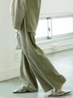 【coen】カットコーデュロイパンツ カーキ グリーン Lサイズ❅