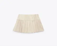 ZARA ボックスプリーツ入りスカンツ
