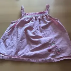 ファミリア ピンクのハート刺繍チュニック 100cm~