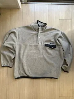 Patagonia フリースジャケット グレー　スナップT