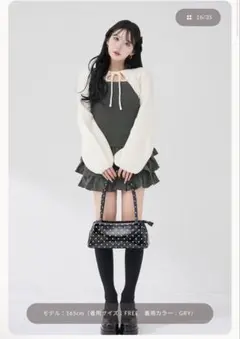 darich ティアードフリルミニワンピース