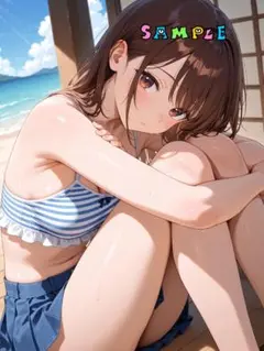 d266 AI美女 美少女 A4 アニメ イラスト アート ポスター グラビア