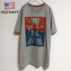 OLD NAVY ACTIVE 半袖Tシャツ M グレー 速乾 古着