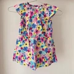 【新品タグ付き】SLAP SLIP 花柄ワンピース 90サイズ 綿100%