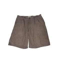 old stussy ステューシー 80s 黒タグハーフパンツ チェック - メルカリ