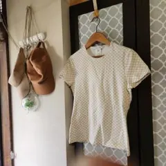 CELINE 美品 トリオンフ スタッズ 長袖 Tシャツ ギャザー袖 紫 S