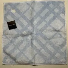 BURBERRY ライトブルー チェック柄 ハンカチ新品未使用