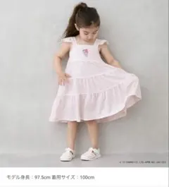 プティマイン　マイメロディ　ピンク　ワンピース　ハート柄　ベビー　可愛い　女の子