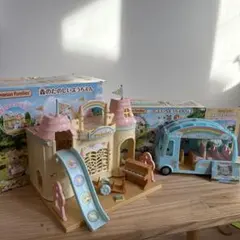 シルバニアファミリー　森のたのしいようちえん　にじいろようちえんバス　セット