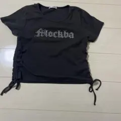 VEIHEMENT ラインストーン Tシャツ ブラック