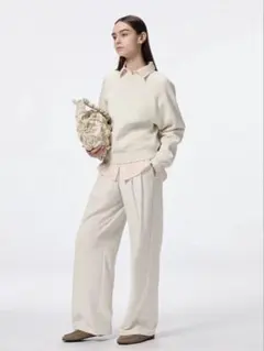 【専用】タックワイドパンツ+EC(丈長め80.0cm)