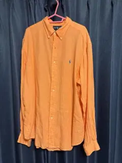 Polo Ralph Lauren オレンジ 長袖シャツ XL