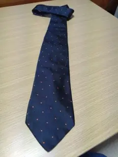 VITTORIO LORINIネイビー ドット柄 ネクタイ