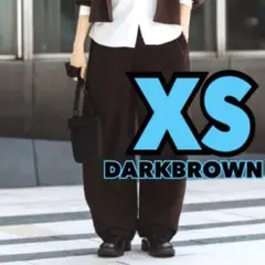 25AW ユニクロユー ブラッシュドスウェットワイドパンツ ダークブラウン XS