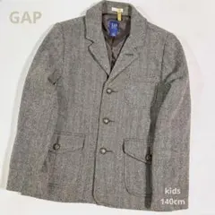 【GAP】オールドギャップ　キッズヘリンボーンジャケット　140cm