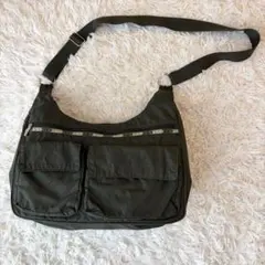 極美品 LeSportsac レスポートサック ショルダーバッグ カーキ Y2K 