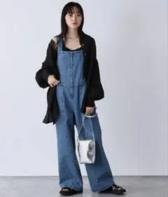 デニムオーバーオール フリーサイズ