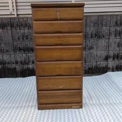 ニトリ ダークブラウン 木製チェスト 7段 - メルカリ
