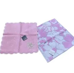 ポロラルフローレン花柄タオルハンカチ 2枚セット