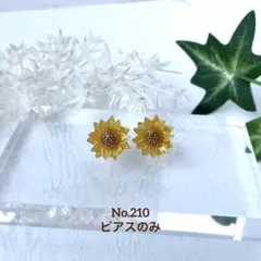 ハンドメイド ダリア ピアス レジン ディップ ゴールド - メルカリ