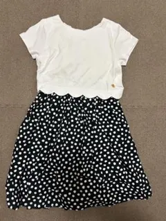 【kate spade】ドット柄半袖ワンピース 130