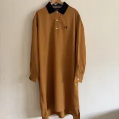 FRED PERRY ポロシャツワンピース UK10 マスタードのサムネイル