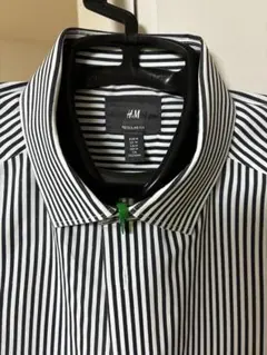 H&M ストライプシャツ　レギュラーフィットM