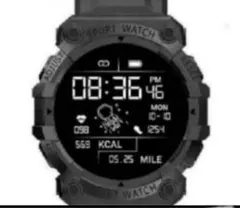 s*u様 大人気 新品 多機能スポーツウォッチ 本体 スマートウォッチ 黒 スポ