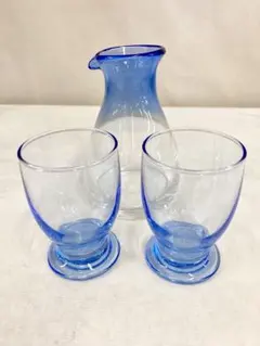 ★徳利 お猪口2点 セット ガラス製