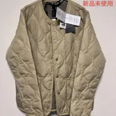 TAION 洗えるミリタリークルーネックジャケットCREAM