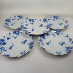 Noritake 日本の食器 皿 プレート ブルー 花柄 5枚セット - メルカリ