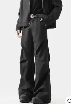 ヴィンテージ フレアスラックス 変形ワイドパンツ 深水光太　バギー　ブラック 2025年最新】common divisor 変形ワイドパンツの人気アイテム