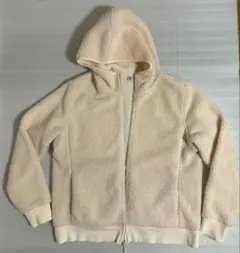 ユニクロ UNIQLO フリース　ボアジャケット　フード付き　XLサイズ