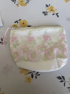 shapier ポーチ YW2291 花柄刺繍のサムネイル