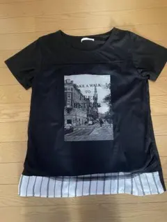 SHOO LA RUE 重ね着風　半袖Tシャツ