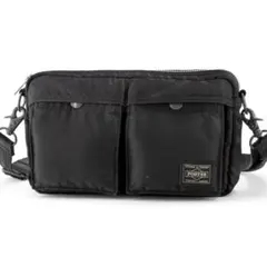 A077【ポーター／タンカー】スリングバッグ　ショルダー　ナイロン　ブラック