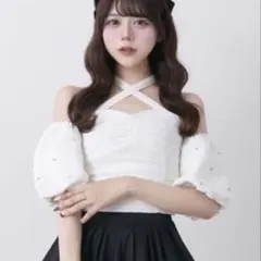 Bell Charme Jewel Offshoulder Tops - メルカリ