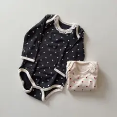 Cottoli ベビー肌着 長袖ロンパース 80cm