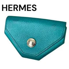 【美品】HERMES エルメス ケース パープル 小銭入れ ⬜︎P刻印 美品】HERMES エルメス コインケース パープル 小銭入れ ⬜︎P刻印