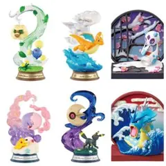 ポケモン　クリアフィギュア　6種コンプリート　ミュウ　ドラパルト　シャワーズ ポケモン クリアフィギュア 6種コンプリート ミュウ ドラパルト
