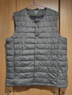 ユニクロ ウルトラライトダウンベスト メンズL インナーダウン 収納袋付