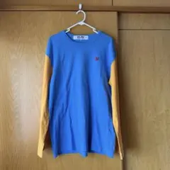 PLAY COMME des GARÇONS トレーナー XXL 青・オレンジ