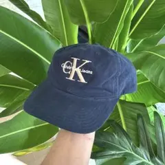 希少 90s USA製 Calvin Klein ネイビー 古着