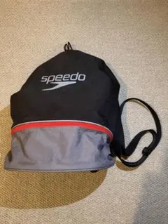 Speedo 水泳バッグ　黒/グレー/赤