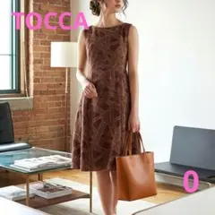 ​極美品✨TOCCA トッカ 総柄刺繍フレアワンピース ドレス お食事会のサムネイル