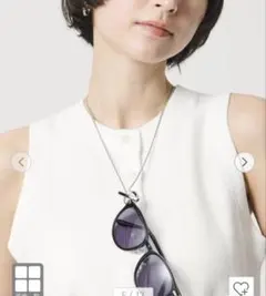 UNITED ARROWS チェーン グラスホルダー シルバーのサムネイル